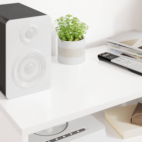 vidaXL TV omarica Bela 60 x 35 x 40 cm Konstruiran les