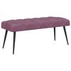 vidaXL Klop s gumbnim oblazinjenjem Vijolična 110 x 40 x 46 cm Žamet