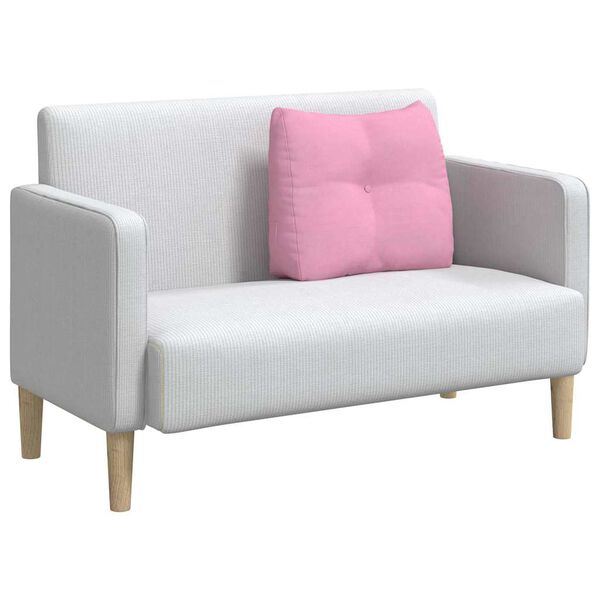 vidaXL Poglavni vzglavnik Roza 60 x 24 x 50 cm blago