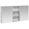 vidaXL Komplet omaric za kopalnico 3 kos 140 x 14,5 x 70 cm