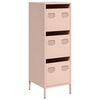 vidaXL Visoka omara roza 39x35x103,5 cm jeklo