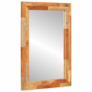 vidaXL Ogledalo za kopalnico Umetni hrast 50 x 70 x 2,5 cm