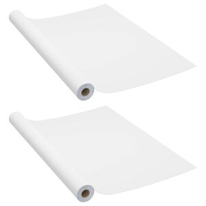 vidaXL Samolepilna folija za pohi&scaron;tvo 2 kosa bela 500x90 cm PVC