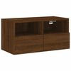 vidaXL Stenska TV omarica rjavi hrast 60x30x30 cm inženirski les