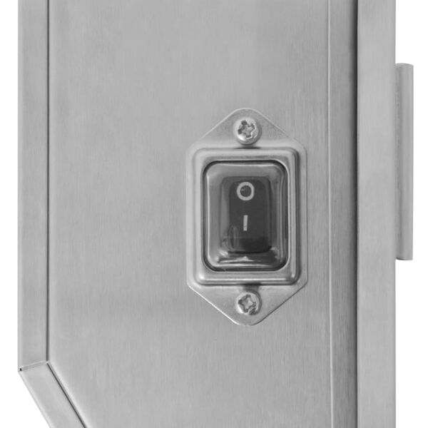 vidaXL Profesionalni Motor za Nabodalo za Žar Nerjaveče Jeklo 4 W