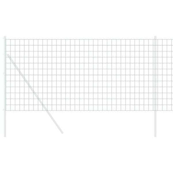 vidaXL Evropska ograja Zelena 1.2 x 25 m PVC prevlečen železo