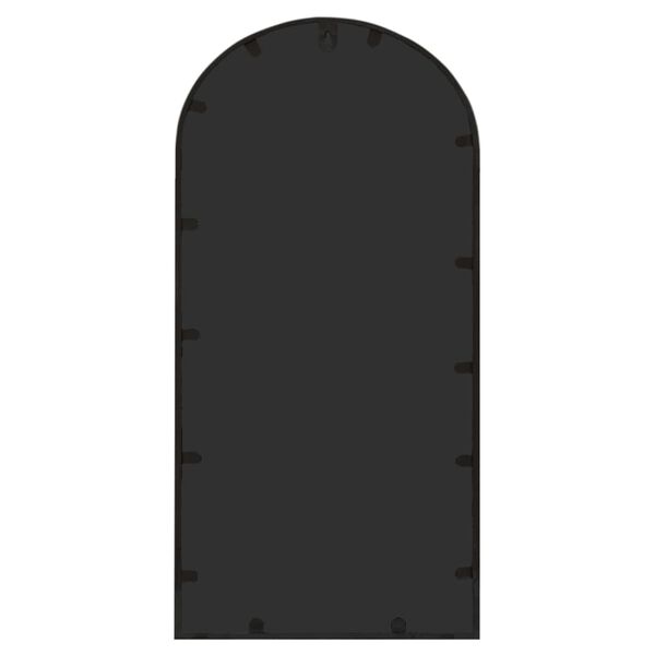 vidaXL Ogledalo črno 70x30 cm železno za notranjo uporabo