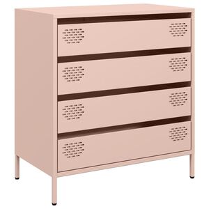 vidaXL Komoda roza 68x39x73,5 cm hladno valjano jeklo