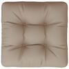 vidaXL Blazina za palete taupe 50x50x12 cm blago