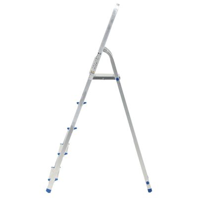 vidaXL Aluminijasta lestev s 5 stopnicami 150 kg