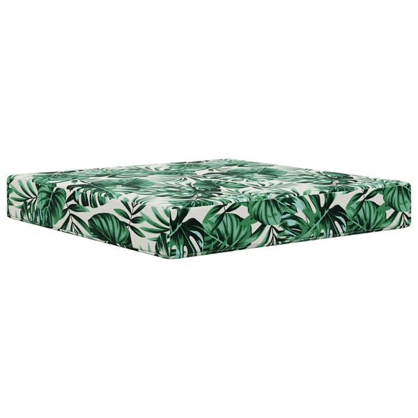 vidaXL Zunanja blazina za kavč 3 pcs Vzorec lista Poliester