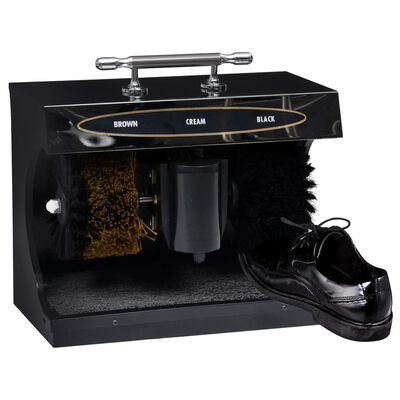 vidaXL Električna naprava za poliranje čevljev avtomatska črna