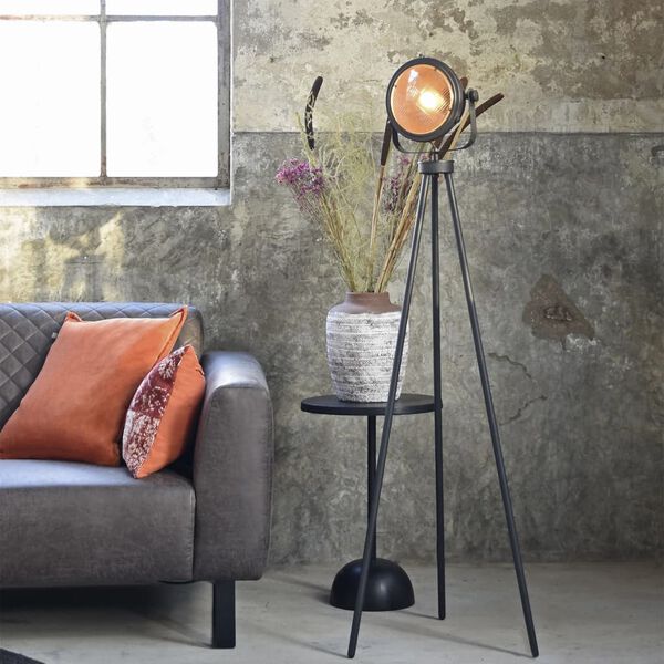 LABEL51 Preproga iz jute 180 cm črna