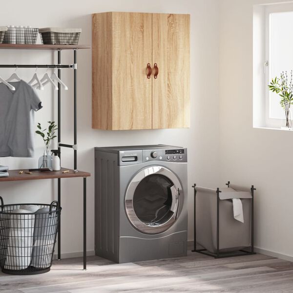 vidaXL Stenska omarica sonoma hrast 69,5x34x90 cm