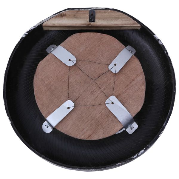 vidaXL Zrcalo belo 50 cm obnovljena gumijasta pnevmatika