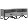 vidaXL TV omarica siva sonoma 122x34x41 cm iverna plo&scaron;ča