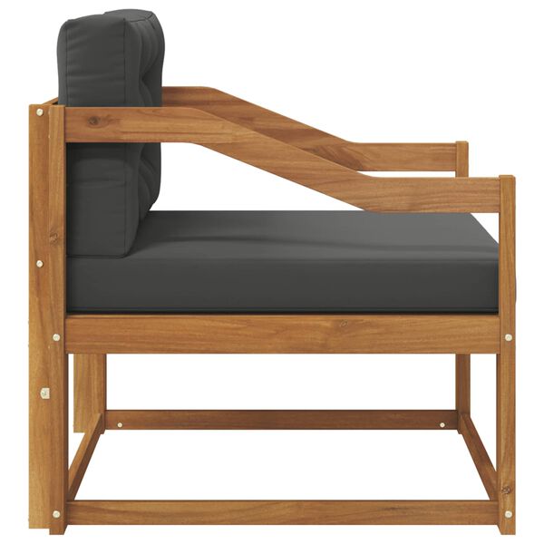 vidaXL Srednji zunanji kavč Masiven les akacije Naravna