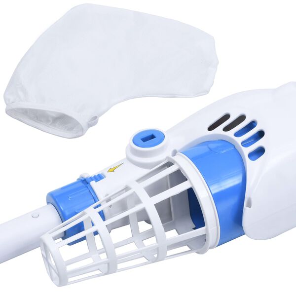 vidaXL Polnilni vakuumski čistilec za bazen s penastim ročajem