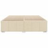 vidaXL Posteljni okvir brez vzmetnice krem 180x200 cm blago