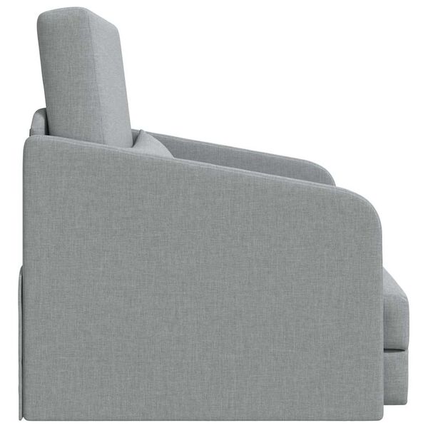 vidaXL Sofa postelja Svetlo siva 65 x 80 x 83 cm blago
