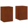 vidaXL Stojalo za rastline 2 kos Rjav 24 x 24 x 35 cm