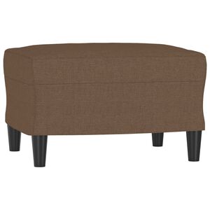 vidaXL Stolček za noge rjav 60x50x41 cm blago