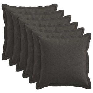 vidaXL Prevleka za blazino 6 kos HOUTEN Temno siva 30 x 30 cm