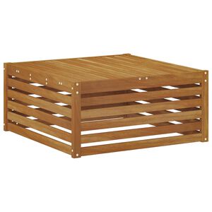 vidaXL Zunanja miza Masiven les akacije Naravna 79 x 79 x 37 cm