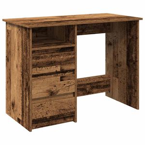 vidaXL Pisalna miza starinski les 102x50x75 cm inženirski les