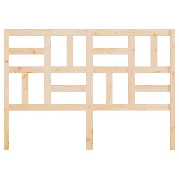 vidaXL Posteljno vzglavje 126x4x104 cm trdna borovina