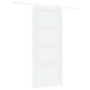 vidaXL Drsna vrata 93 x 211 cm Inženirski les Bela