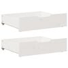 vidaXL Predal za posteljo 2 kosa bela 75x55x17 cm trdna borovina