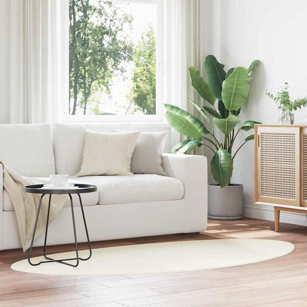 vidaXL Preproge za povr&scaron;ine HUARTE krema 80 x 150 cm Poliester