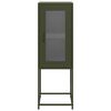 vidaXL Bivak Olive Green 36x39x107 cm Hladno valjano jeklo