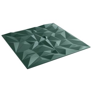 vidaXL Stenske plo&scaron;če 24 pcs Amethyst Zelen 50 x 50 cm XPS Pena