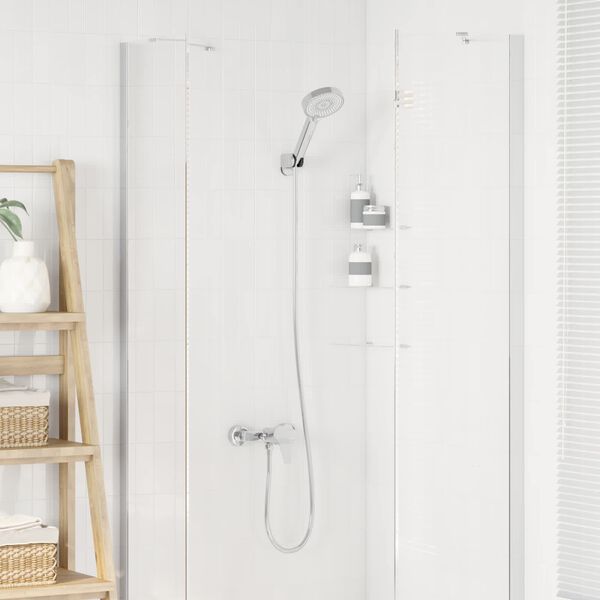 vidaXL Komplet tuš glav Krom G 1 / 2 palca Medenina