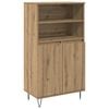 vidaXL Visok predalnik Rjava 60 x 36 x 110 cm Konstruiran les