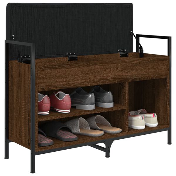 vidaXL Klop za čevlje rjavi hrast 85,5x32x57,5 cm inženirski les