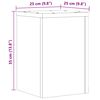 vidaXL Stojalo za rastline 2 kosa artisan hrast 25x25x35 cm inž. les