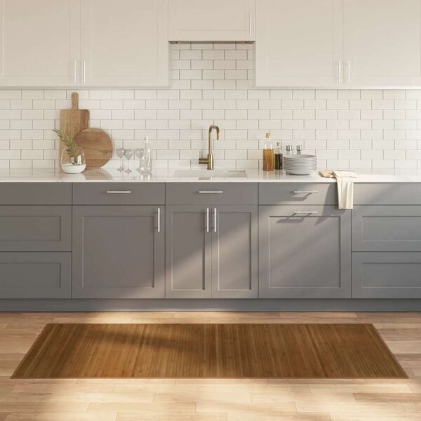 vidaXL Preproga pravokotna rjava 80x200 cm bambus