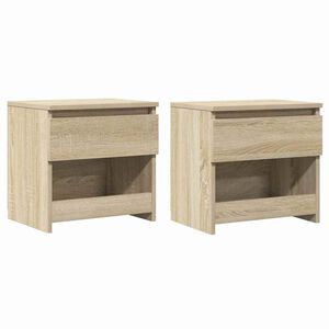 vidaXL Nočna omarica 2 kosa sonoma hrast 40x30x39 cm iverna plo&scaron;ča