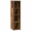 vidaXL Visok predalnik Star les 30 x 41 x 124 cm Inženirski les