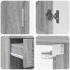 vidaXL Komplet pohi&scaron;tva za kopalnico TULUM Siva Sonoma Konstruiran les