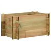 vidaXL Dvignjena zelenjavna gredica Zelena 80 x 80 x 32 cm