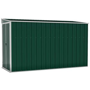 vidaXL Vrtna lopa zelena 118x288x178 cm pocinkano jeklo