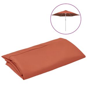 vidaXL Nadomestna tkanina za zunanji senčnik terakota 300 cm