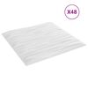 vidaXL Stenski paneli 48 kosov beli 50x50 cm XPS 12 m² kamen