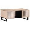 vidaXL Klubska mizica bela 100x55x40 trden mangov les