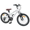 vidaXL Kids Mountain Bike 20 Palcev 6-Speed za 5-8 let Bela