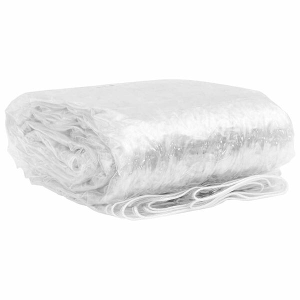 vidaXL Prozorna ponjava z očesci 1x10 m PVC